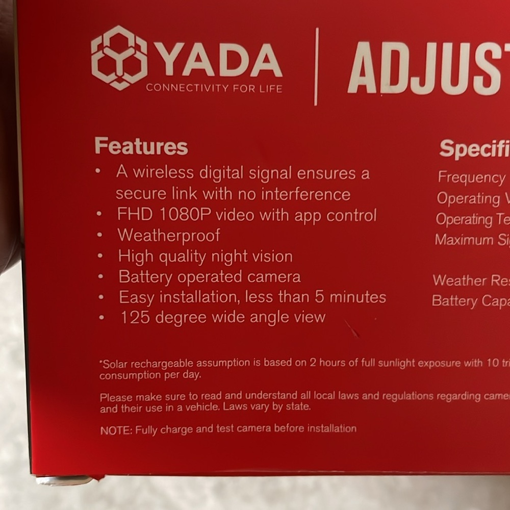 Adjustable backup camera - Picture 5 of 6